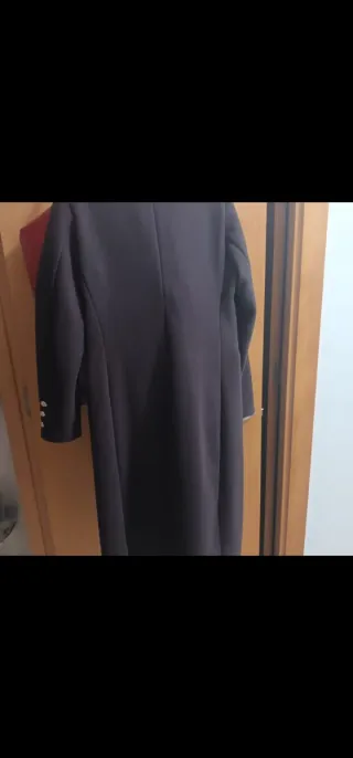 Abrigo largo mujer marrón