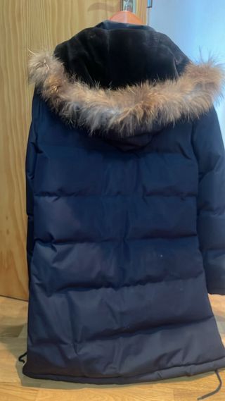 Abrigo plumas mujer azul