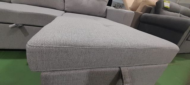 NUEVO! Sofá cama PAU gris con almacenaje
