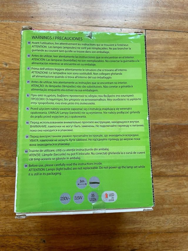 Guirnalda LED Navideña 35 Luces