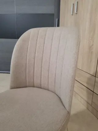 Silla Butaca Rory Beige / Gris