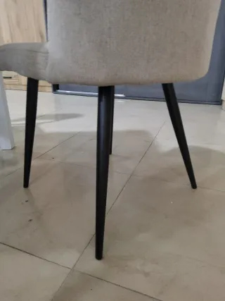 Silla Butaca Rory Beige / Gris