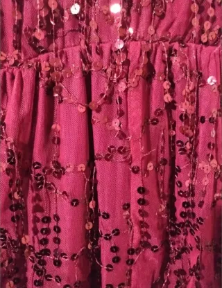 Mono lentejuelas rojo talla M