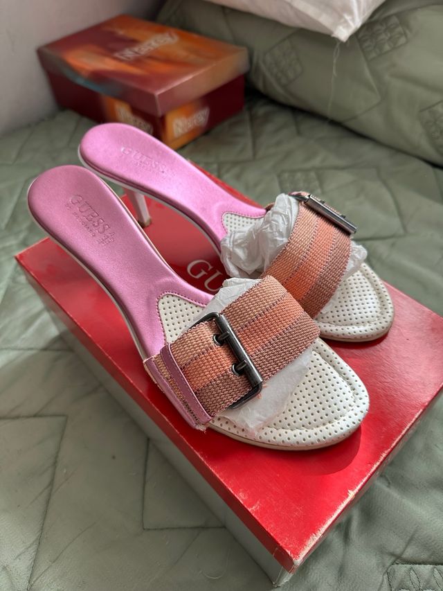 Sandalias Guess Talla 40 Verano Tacón