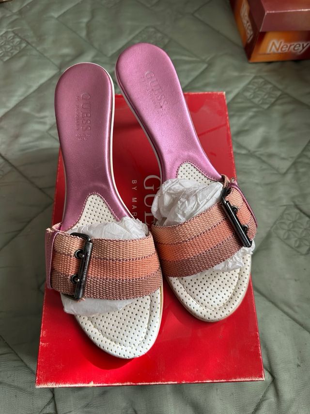 Sandalias Guess Talla 40 Verano Tacón