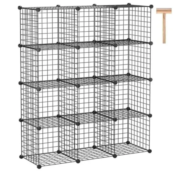 Estantería modular metálica negra