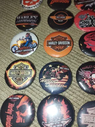 Lote 30 Pins  chapas badge Harley Davidson Motos