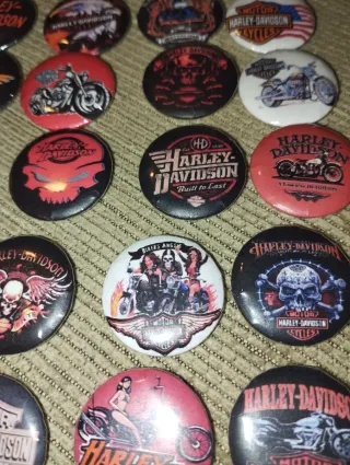 Lote 30 Pins  chapas badge Harley Davidson Motos