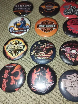 Lote 30 Pins  chapas badge Harley Davidson Motos
