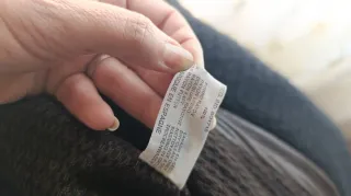 Abrigo de cuero vintage marrón y negro