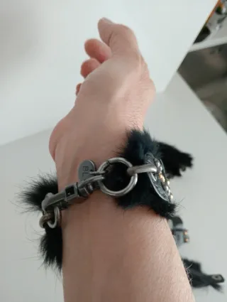 Collar y pulsera Bimba y Lola negro y dorado