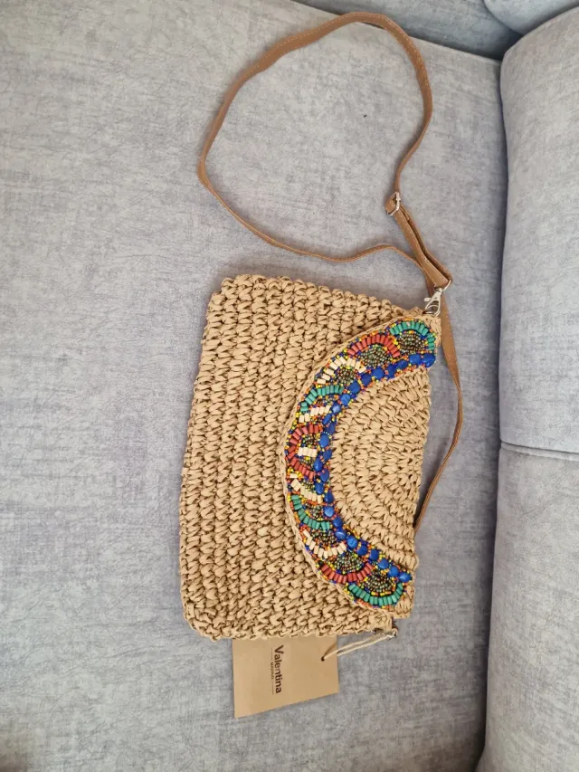 Bolso Valentina Beige con Adorno