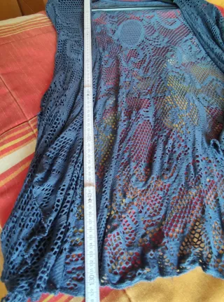 Chaqueta de encaje azul