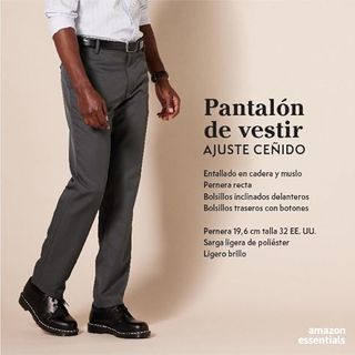 Pantalón de vestir corte estrecho 34W 34L