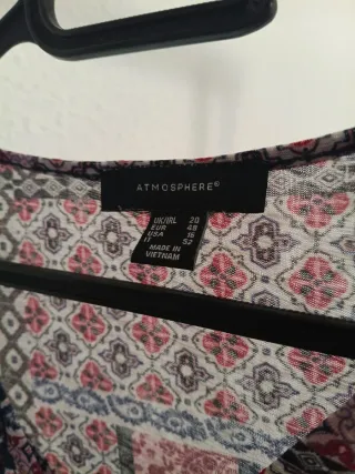 Camisa estampada manga 3/4