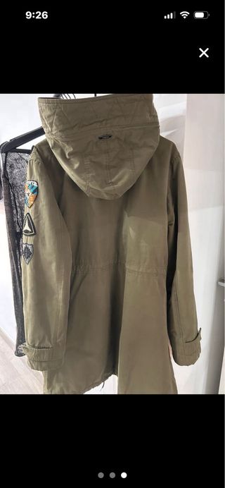Parka Replay Mujer Verde Militar