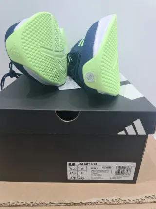 Zapatillas Adidas Galaxy 6 M Azul/Verde Talla 43.5