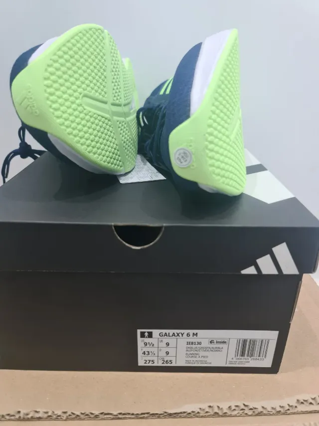 Zapatillas Adidas Galaxy 6 M Azul/Verde Talla 43.5