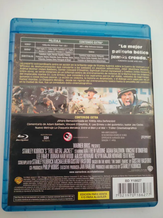 La chaqueta metálica bluray