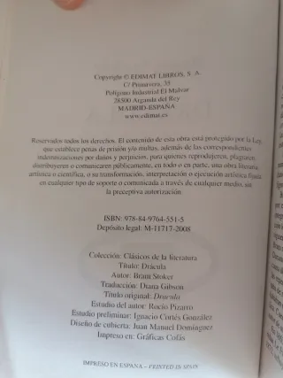 Drácula de Bram Stoker