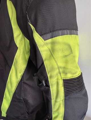 Chaqueta Moto 4 Estaciones Negra y Flúor