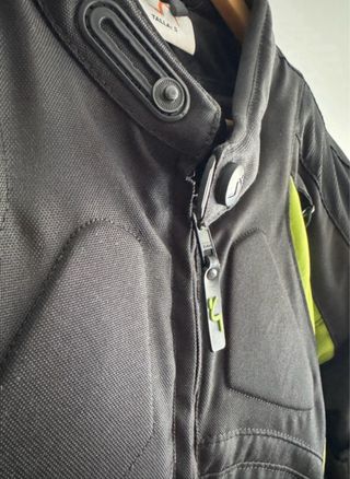 Chaqueta Moto 4 Estaciones Negra y Flúor