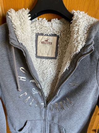 Felpa Hollister foderata pelliccia L