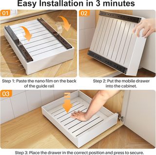 Cajón Extensible Cocina 30x43x9cm