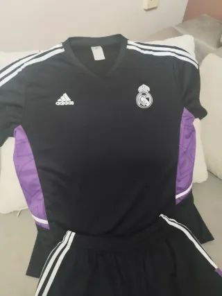 Conjunto Real Madrid Adidas Negro/Morado