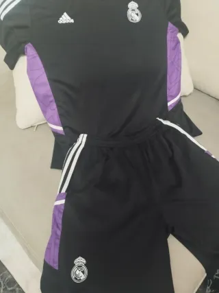 Conjunto Real Madrid Adidas Negro/Morado