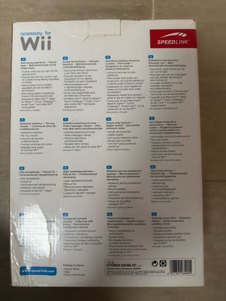 Volante Speedlink Extended Racing Kit Wii