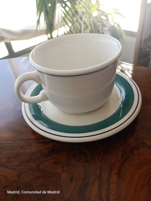Tazas de desayuno italianas de porcelana