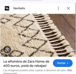 Alfombra Zara Home bereber
