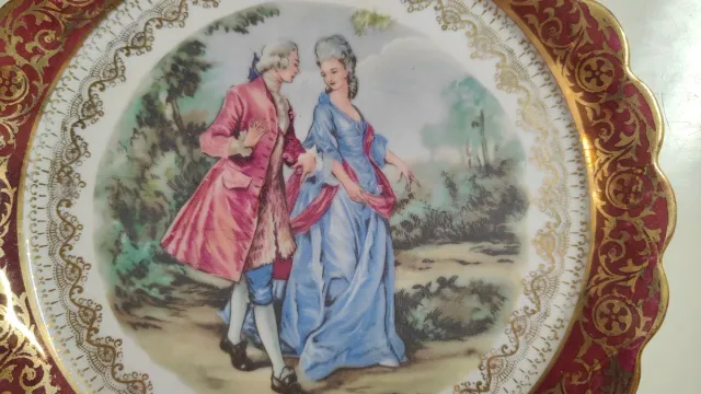 Juego de 2 Platos Decorativos Románticos