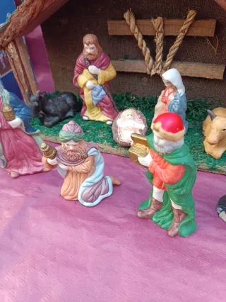 Belén completo de porcelana