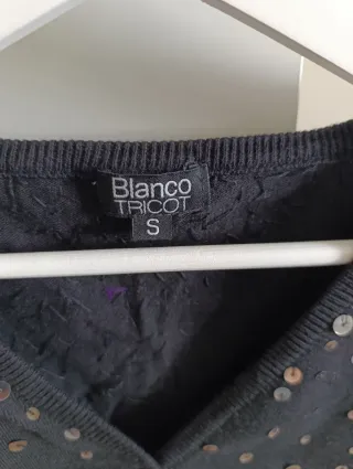 Torera lentejuelas Blanco Talla S