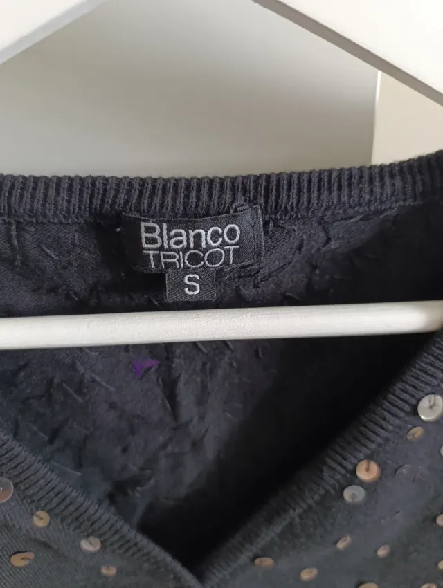 Torera lentejuelas Blanco Talla S