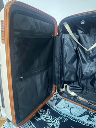 Maleta K-Way Beige con Ruedas