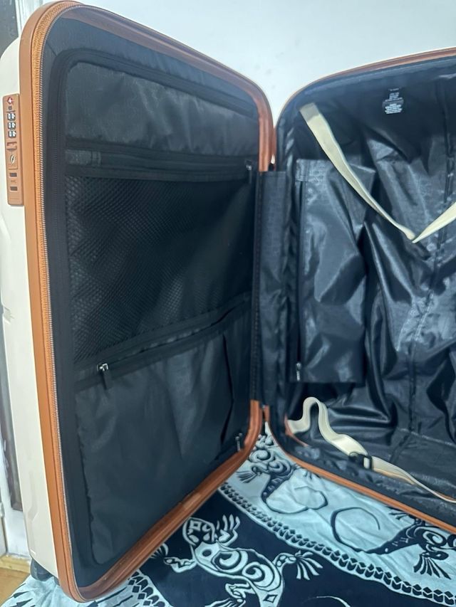 Maleta K-Way Beige con Ruedas