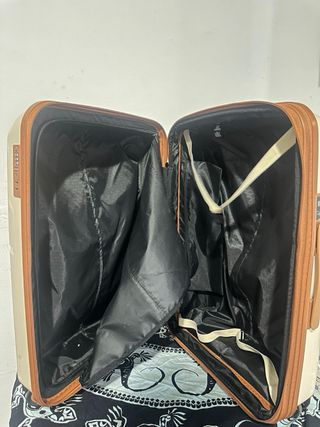 Maleta K-Way Beige con Ruedas