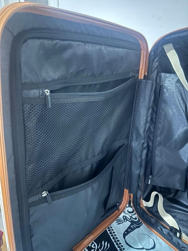 Maleta K-Way Beige con Ruedas