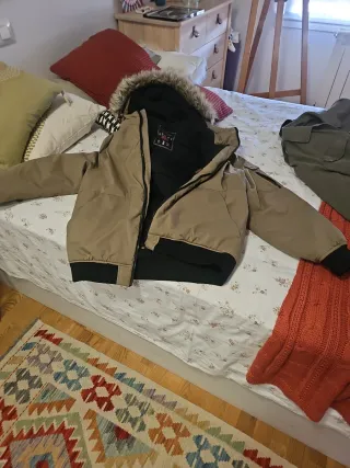 Cazadora Springfield beige y negra