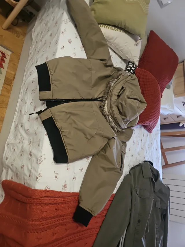 Cazadora Springfield beige y negra