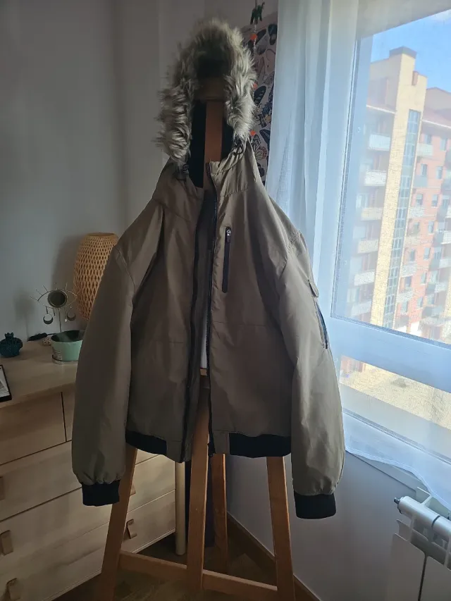 Cazadora Springfield beige y negra