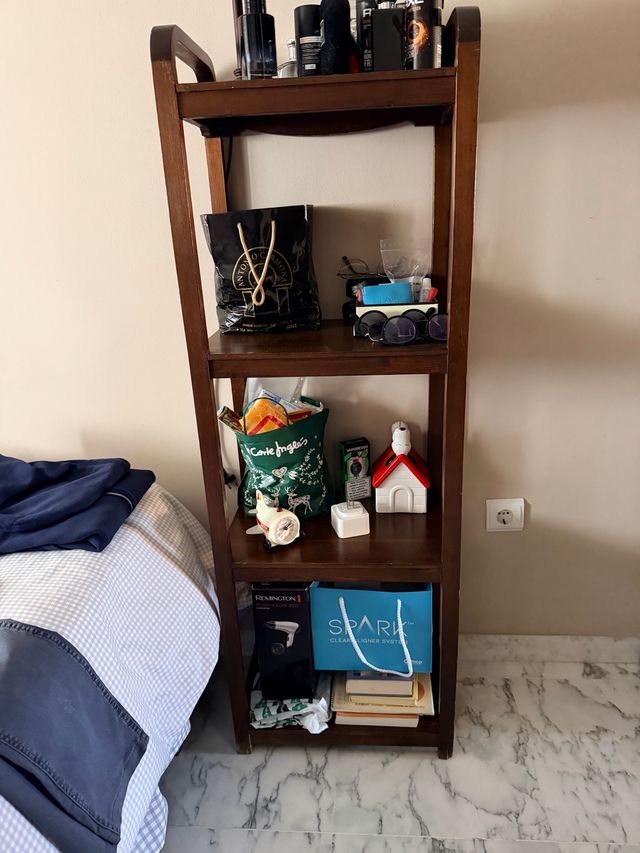 Estantería de madera 4 baldas