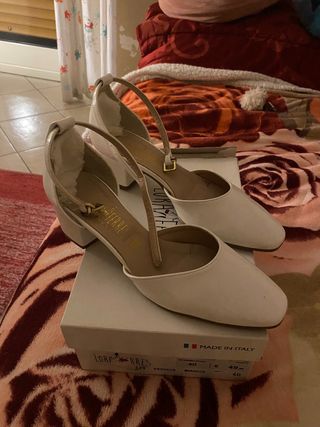 LORACARRES Scarpe Donna Bianche Tacco Tg 40