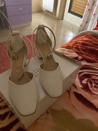 LORACARRES Scarpe Donna Bianche Tacco Tg 40