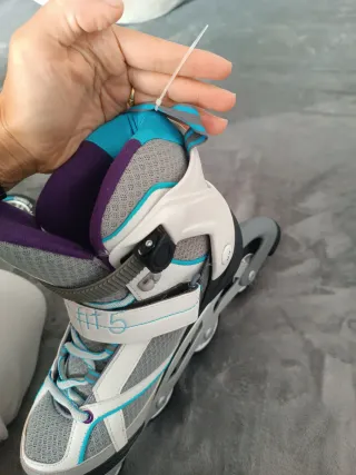 Patines Oxelo Fit 5 Aluminium NÚMERO 39 (EU)