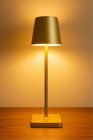 Lampada LED ricaricabile touch oro