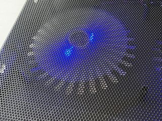 Base Trust Azul Dual Ventilador ordenador portátil